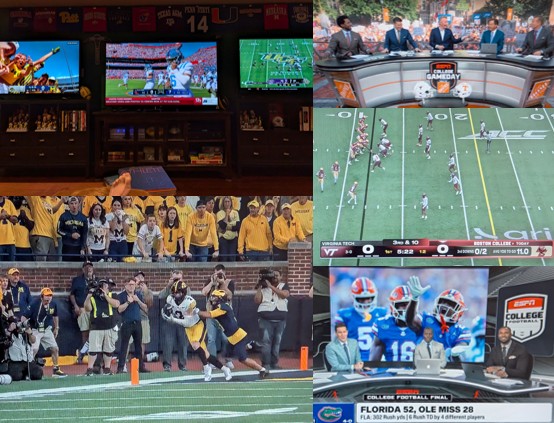 Images from FBS 2026 Week 5 Games including Iowa upset of Michigan